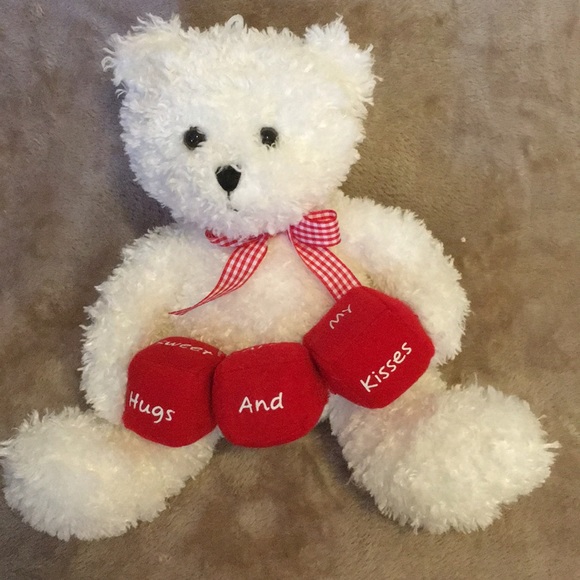 Hallmark Other - Hallmark White Valentines Teddy Bear